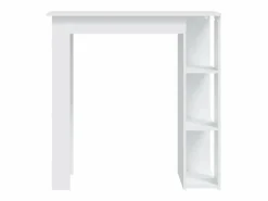 Clicnbuy Mesa bar con estante madera contrachapada 102x50x103,5cm