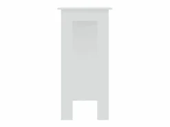 Clearance Mesa bar con estante madera contrachapada 102x50x103,5cm ES428296 Blanco