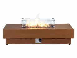 Online Mesa brasero de a gas rectangular y hoguera rectangular en MGO - SEROZA Brasero