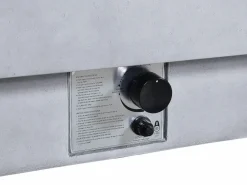 Online Mesa brasero gris de gas cuadrada con hoguera cuadrado en el centro en MGO - SEROZA Brasero