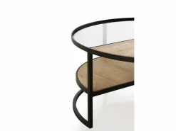 Mesa centro madera y patas metal