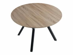 Mesa Comedor Alfa Extensible 120/160cm Melamina Roble/, Patas Metal Mesa Extensible|Mesa De Comedor