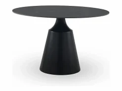 Mesa comedor redonda 120 diam. con sobre cerámico