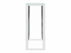 Hot Mesa consola acero inoxidable y vidrio 110x30x70 cm Consola