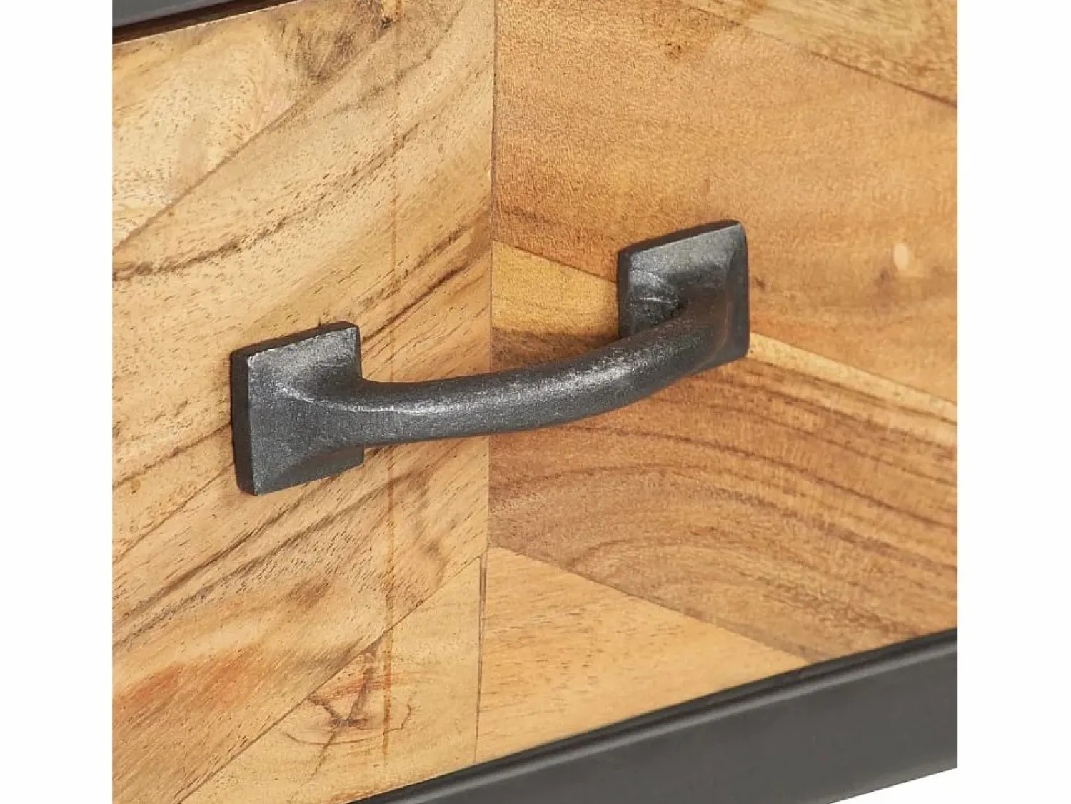 Mesa consola de madera maciza de acacia 110x35x75 cm Consola