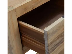 vidaxl Mesa consola de madera maciza de acacia 82x33x73 cm