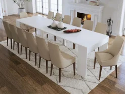 New Mesa consola extensible para 12 cubiertos - 6 extensiones - - ONEGA Mesa Extensible|Consola