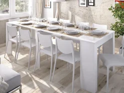 Hot Mesa consola extensible para 10 personas - 4 extensiones - Color: - ONEGA Mesa Extensible|Mesa De Comedor