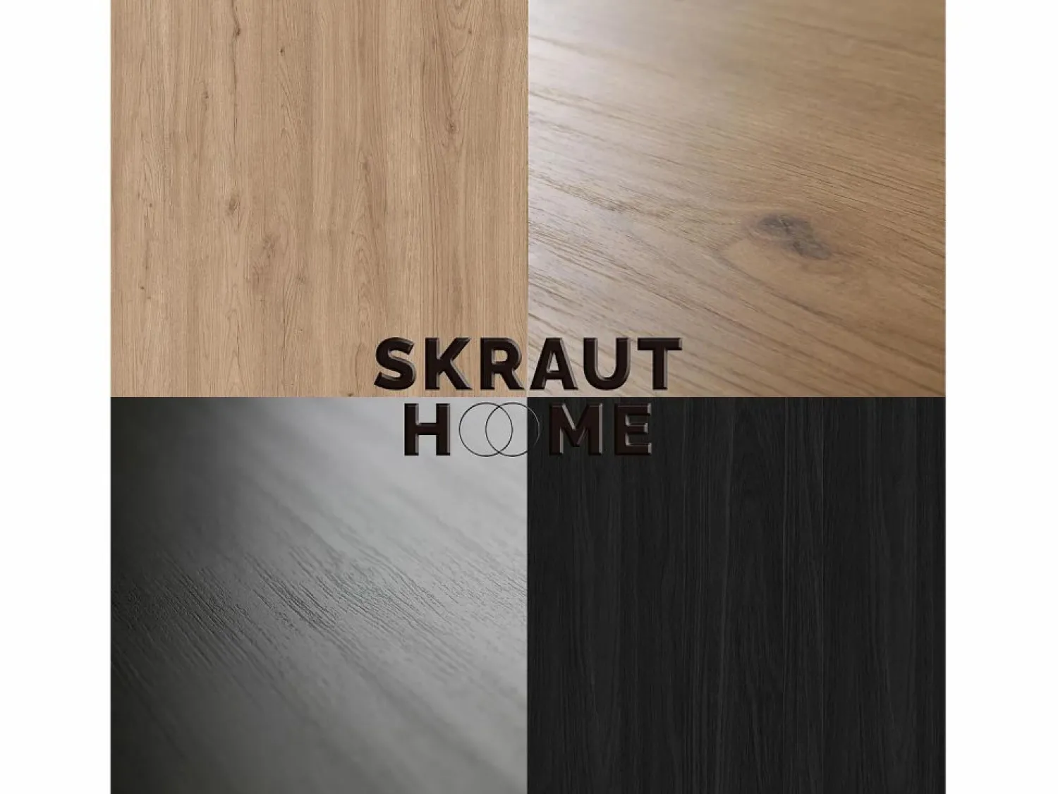 Skraut Home Mesa Consola extensible, 160x90x73cm, Para 8 comensales, Patas madera maciza, Roble y blanco