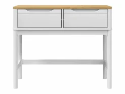 Clicnbuy Mesa consola FLORO madera maciza de pino 89,5x36,5x73 cm