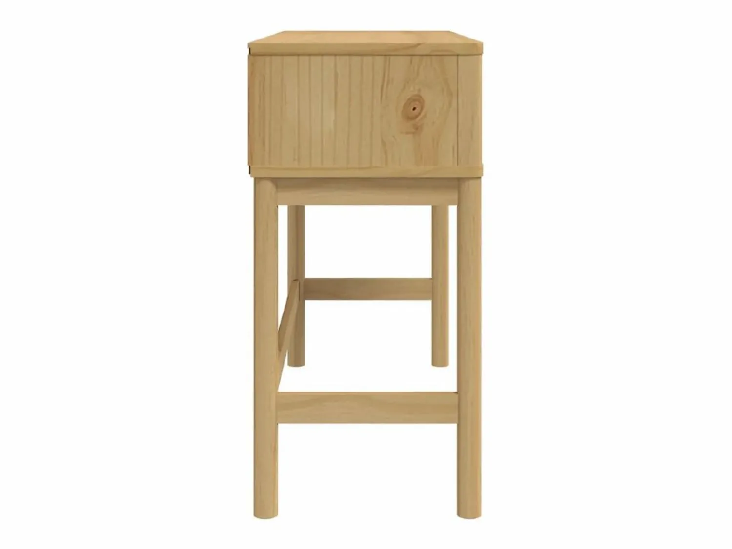 Clearance Mesa consola FLORO madera maciza de pino marrón 89,5x36,5x73 cm Consola