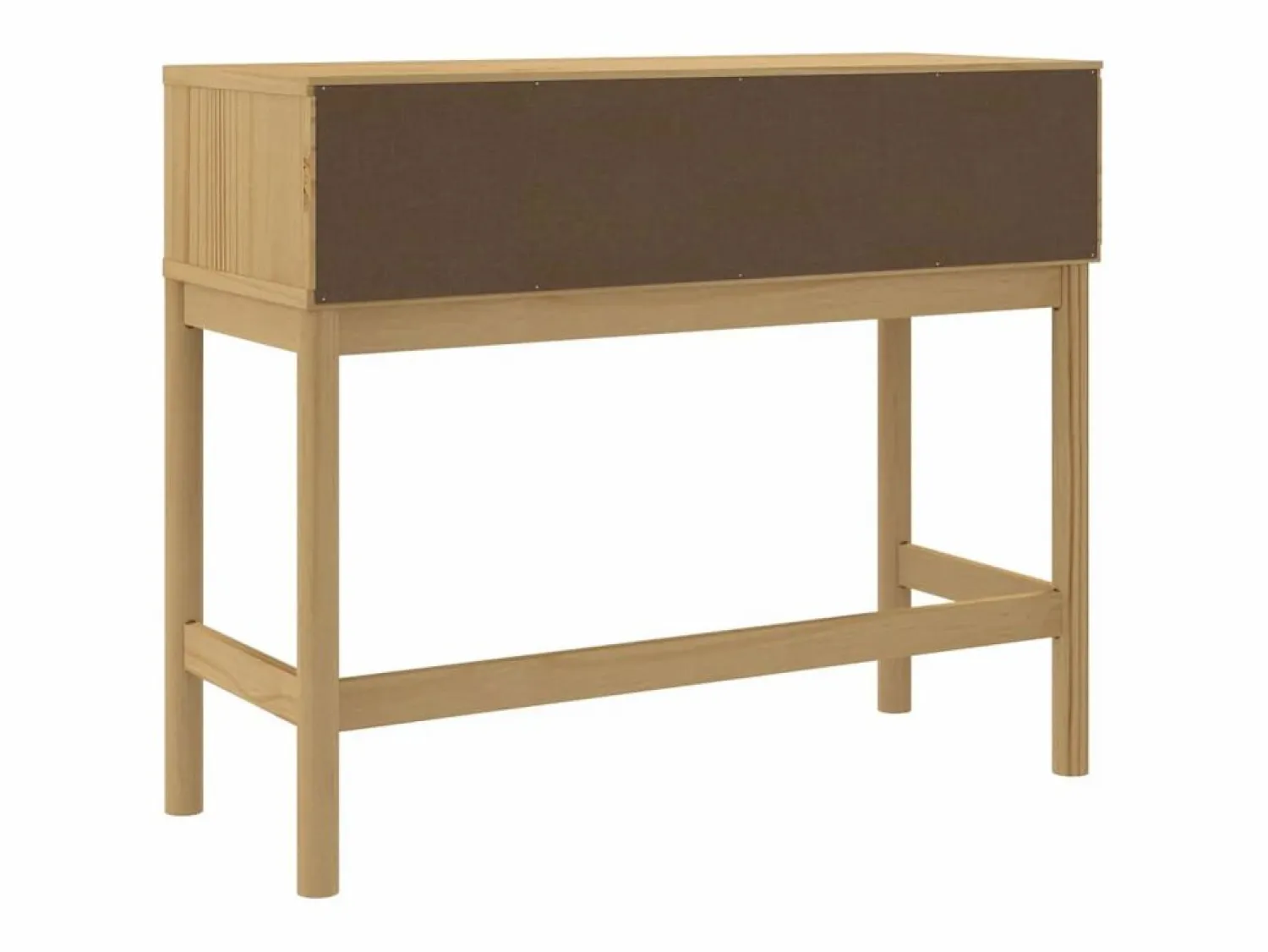Clearance Mesa consola FLORO madera maciza de pino marrón 89,5x36,5x73 cm Consola