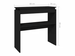 Discount Mesa consola madera contrachapada 80x30x80 cm Consola