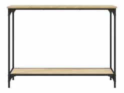 Clicnbuy Mesa consola madera de ingeniería roble Sonoma 101x30,5x75 cm