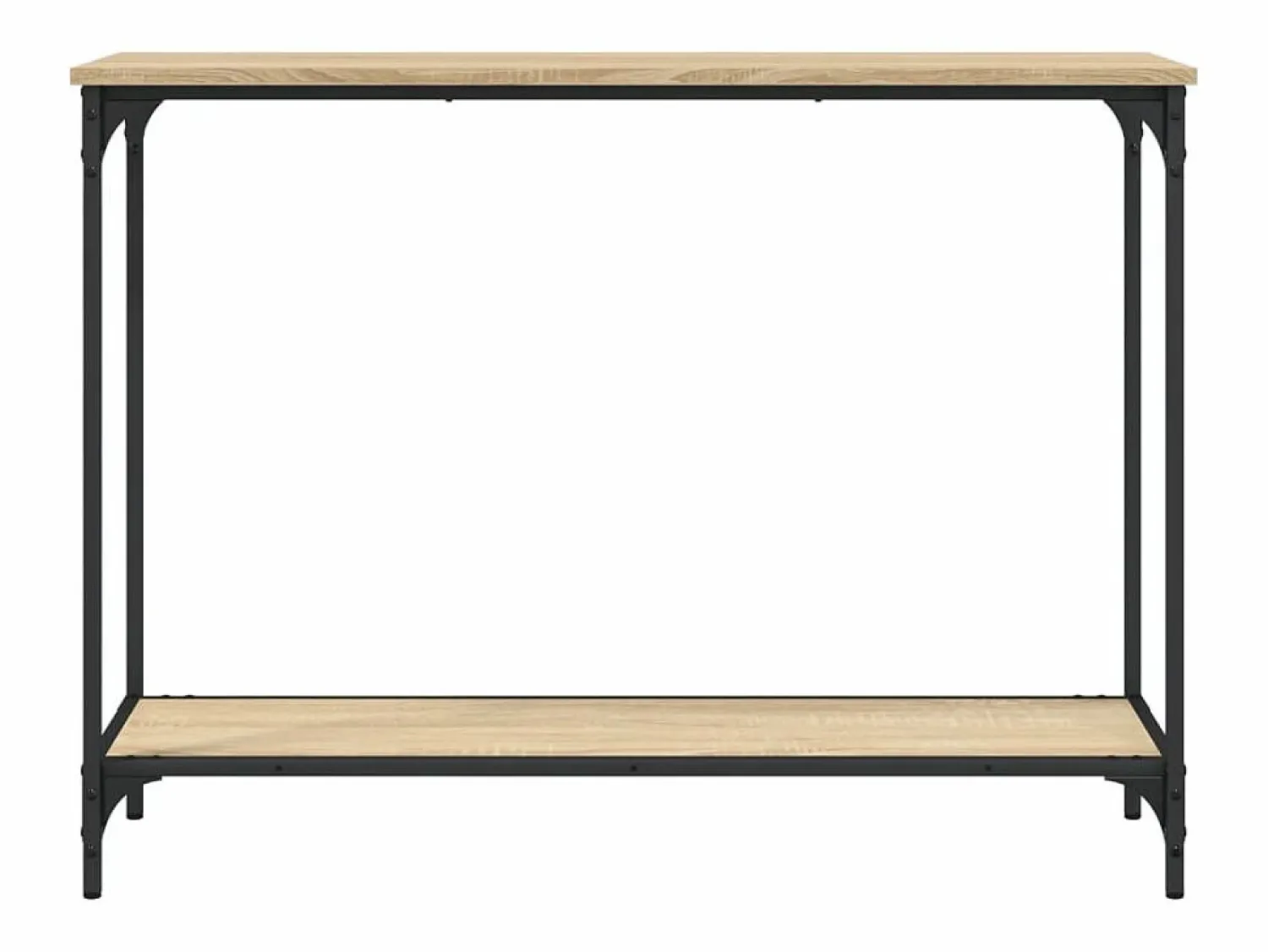 Clicnbuy Mesa consola madera de ingeniería roble Sonoma 101x30,5x75 cm
