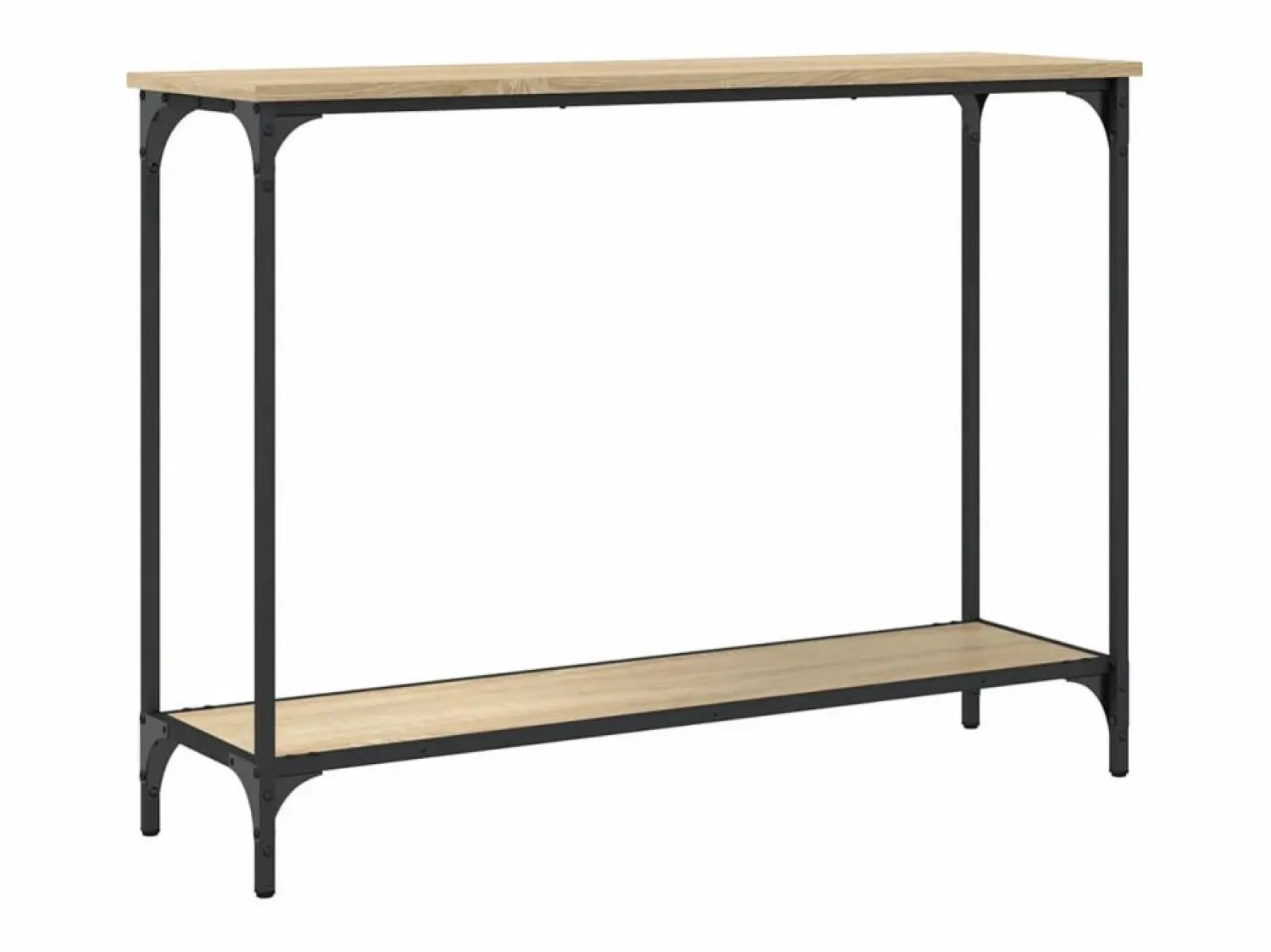Clicnbuy Mesa consola madera de ingeniería roble Sonoma 101x30,5x75 cm