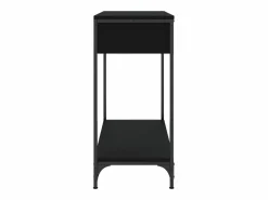 Online vidaxl Mesa consola madera de ingeniería 75x34,5x75 cm Negro