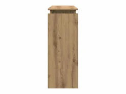 Clicnbuy Mesa consola madera de ingeniería roble artesanal 102x30x80 cm