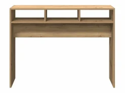 Clicnbuy Mesa consola madera de ingeniería roble artesanal 105x30x80 cm