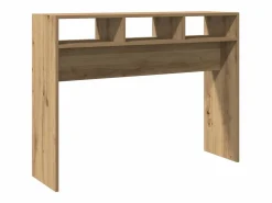 Clicnbuy Mesa consola madera de ingeniería roble artesanal 105x30x80 cm