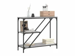 Clicnbuy Mesa consola madera de ingeniería Sonoma 88,5x30x75 cm Gris