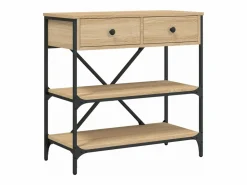 Clicnbuy Mesa consola madera de ingeniería roble Sonoma 75x34,5x75 cm