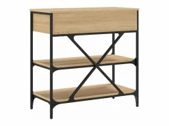 Clicnbuy Mesa consola madera de ingeniería roble Sonoma 75x34,5x75 cm