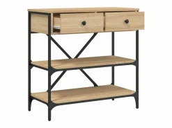 Clicnbuy Mesa consola madera de ingeniería roble Sonoma 75x34,5x75 cm