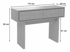 MCW Mesa consola -O31, olmo natural