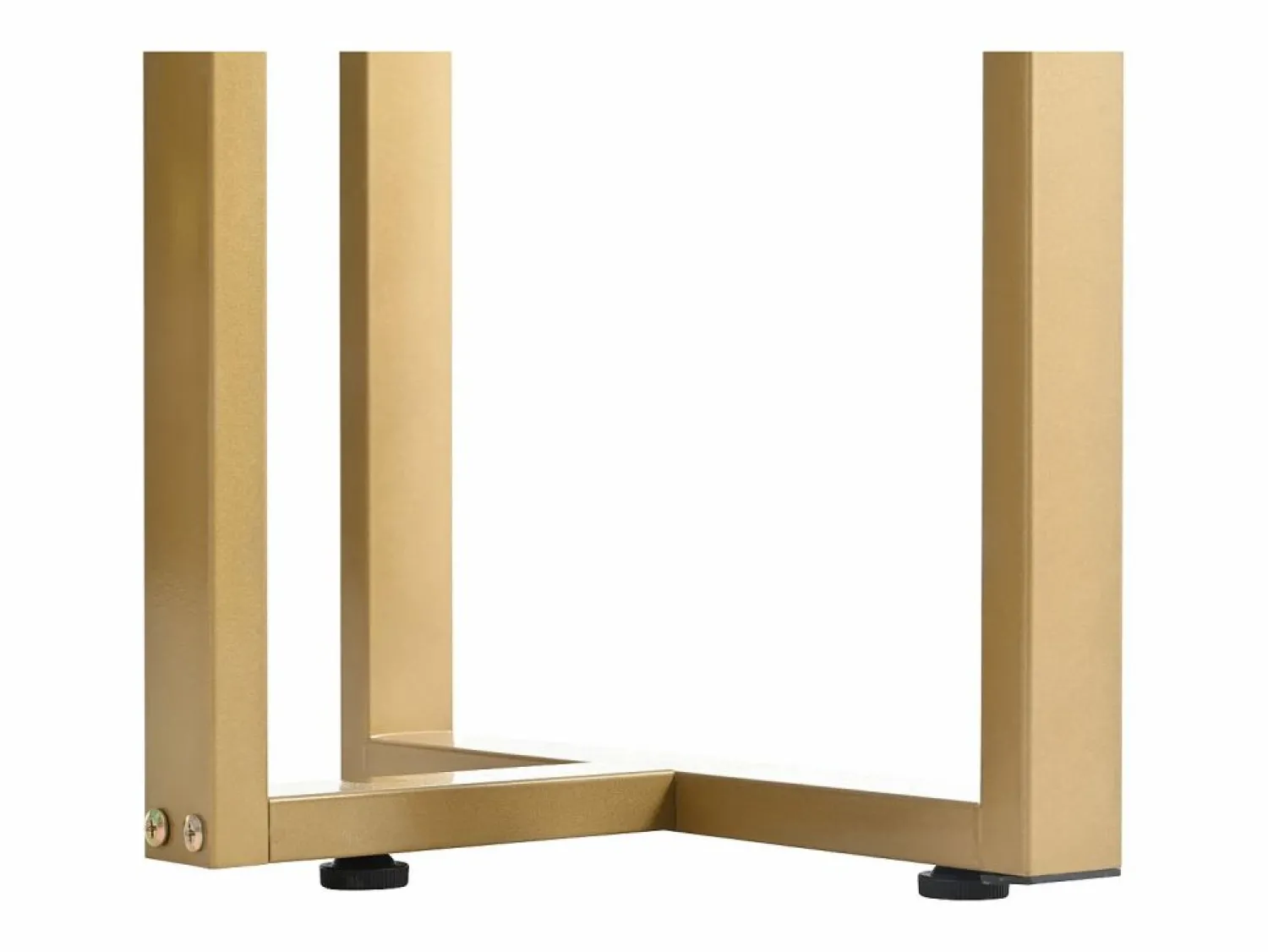 Online Mesa consola moderna con 2 cajones y patas ajustables, blanco y dorado Consola