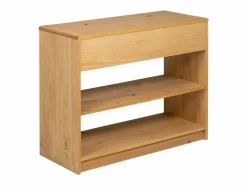 Best Clicnbuy Mesa consola SAUDA madera maciza de pino roble 89,5x36,5x73 cm Marru00f3n