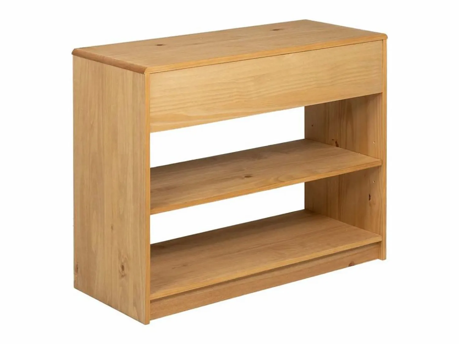 Best Clicnbuy Mesa consola SAUDA madera maciza de pino roble 89,5x36,5x73 cm Marru00f3n