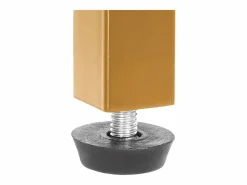 Clearance Mesa Consola SucceBuy de Vidrio de 3 Niveles, Mesita Auxiliar Rectangular Moderna con Bandejas de Vidrio Templado, Estructura de Hierro, Ideal para Entrada Dorado