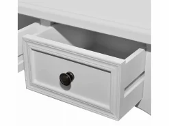 Best vidaxl Mesa consola tocador con tres cajones s Blanco