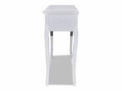 Best vidaxl Mesa consola tocador con tres cajones s Blanco