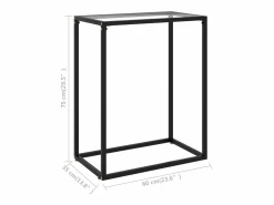 Mesa consola vidrio templado 60x35x75 cm Consola
