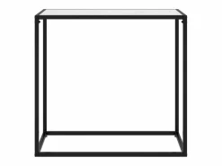 Outlet Mesa consola vidrio templado 80x35x75 cm Consola