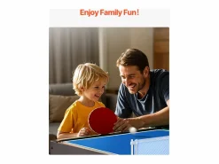 Hot Mesa de Air Hockey, SucceBuy 4 en 1, 122 cm, para Jugar al Air Hockey, al Futbolín, al Tenis de Mesa y al Billar Negro / Verde