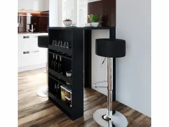 Outlet Mesa de bar antracita 57x80x106 Mueble Bar