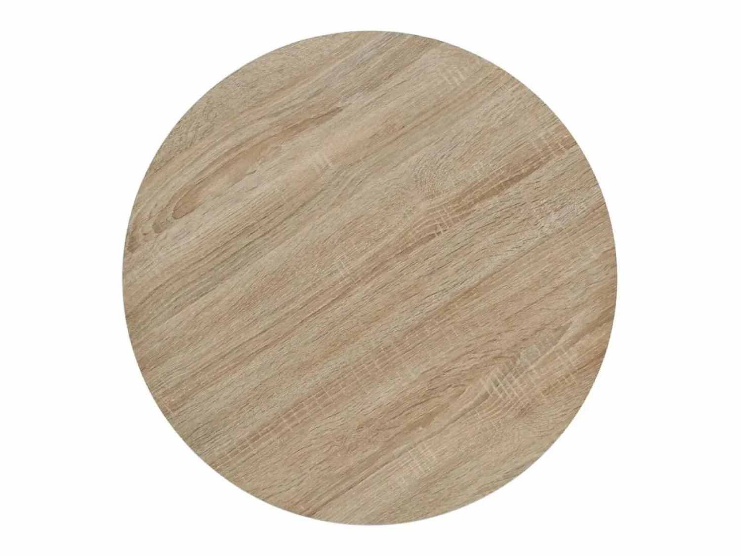 Online Mesa de bar bistró MDF y acero redonda 60x75 cm color roble Mesa Alta