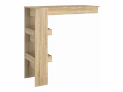 Clicnbuy Mesa de bar de pared contrachapada roble Sonoma 102x45x103,5cm