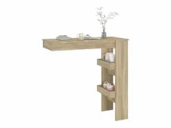 Clicnbuy Mesa de bar de pared contrachapada roble Sonoma 102x45x103,5cm