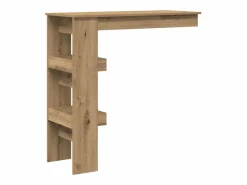 Clearance Mesa de bar de pared contrachapada roble artisan 102x45x103,5cm Mueble Bar