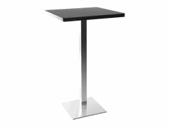 Miliboo Mesa de bar diseño cuadrado pata central JORY