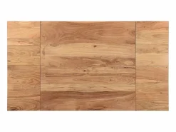 Outlet Miliboo Mesa de bar extensible en acacia y metal L80-135 cm TRAP Color natural claro