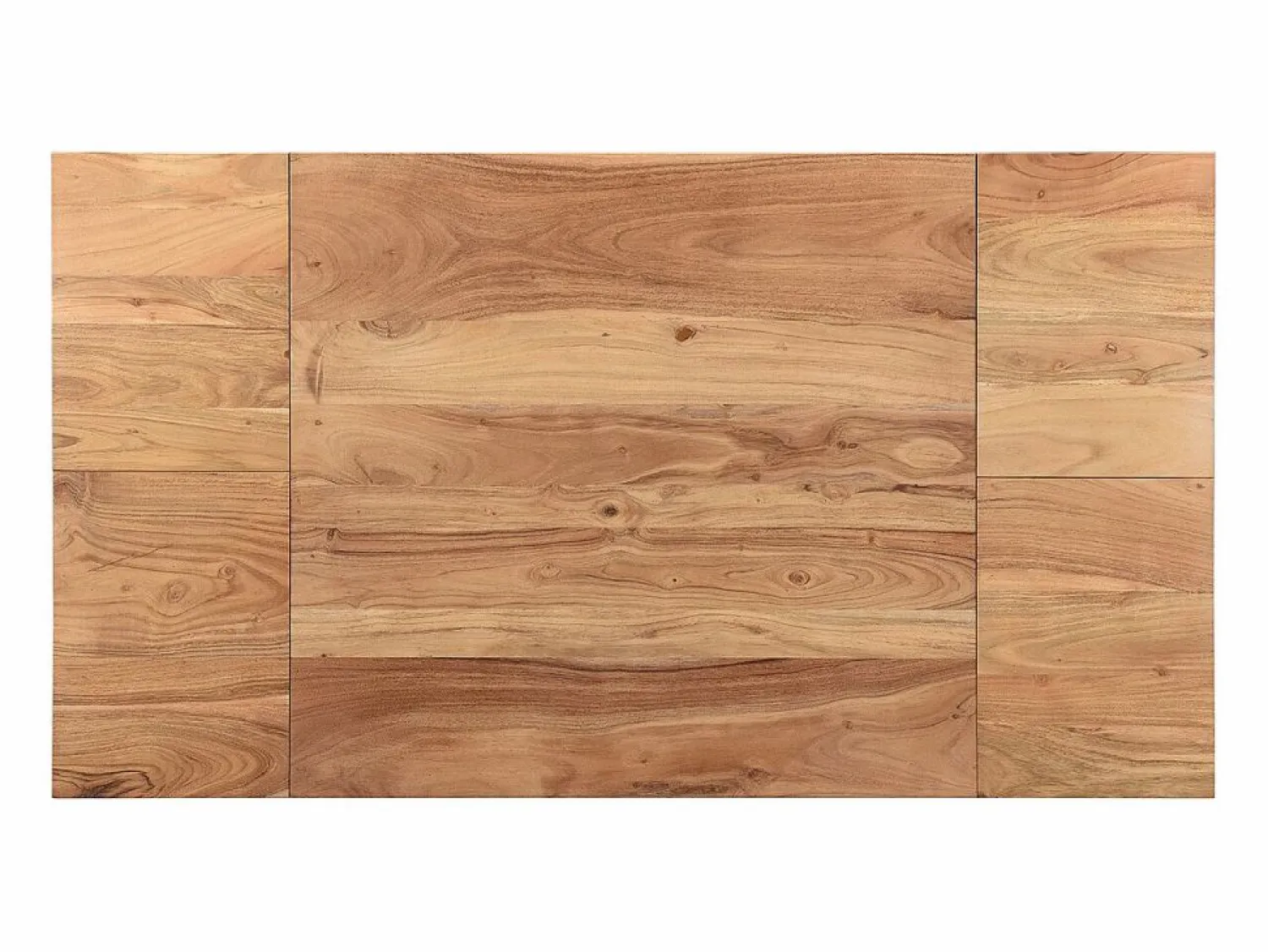 Outlet Miliboo Mesa de bar extensible en acacia y metal L80-135 cm TRAP Color natural claro