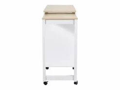 Sale Merax Mesa de bar extensible moderna - 118-180 x 50 x 94,6 cm - con 4 puertas - para comedor - MDF - Blanco