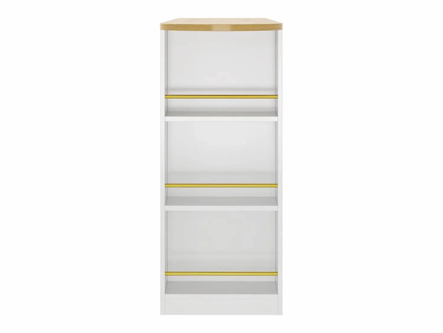 Online Mesa de bar giratoria con 2 puertas y 1 cajón Isla de cocina con tablero extensible (138-204)x39x104 cm - almacenaje abierto - Blanco