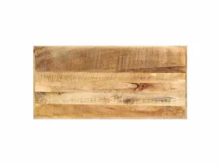 Hot Mesa de bar madera maciza de mango rugosa 120x58x107 cm ES138210 Marru00f3n
