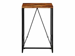 Sale Mesa de bar madera maciza reciclada 70x70x106 cm Mesa Alta